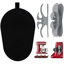 Sliding Mat for Kitchenaid Mixer with 2 Grey Kitchen Accessories, Mover Slider Mat Pad for 5-8 Qt Bowl-Lift Stand Mixer, Kitchen Appliance Slider Mat Compatible with Professional 600 Stand Mixer