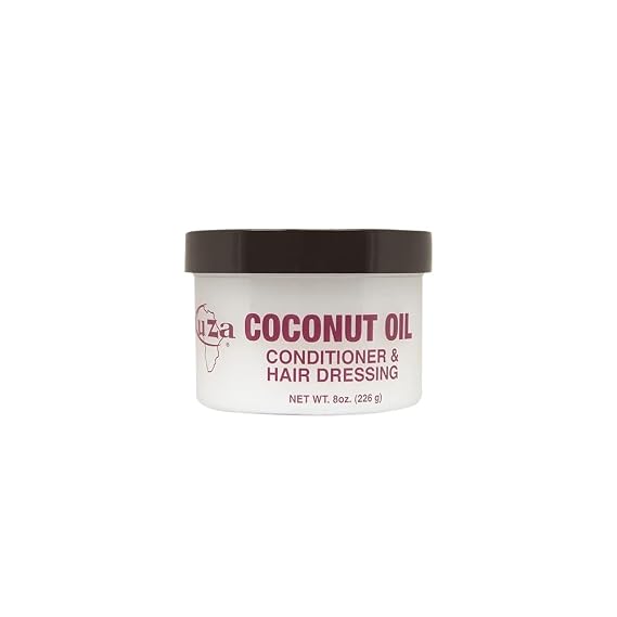 Kuza Coconut Oil Conditioner & Hair Dressing - for Healthier Hair, 4 oz