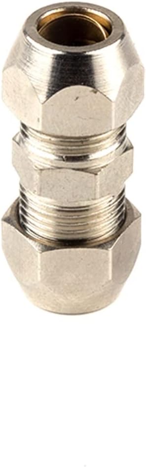 4 6 8 10 12 14 16mm OD Tube Brass Ferrule Tube Compression Fitting Connector Oil Water Gas Adapter L-type T-shaped (Color : Zhitong, Size : OD tube 8mm)