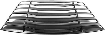 BoFengHD Style Rear Window Louver Sun Shade Cover Black ABS Plastic for Ford for Mustang 1999-2004 1pc -WDLR- FM99IK