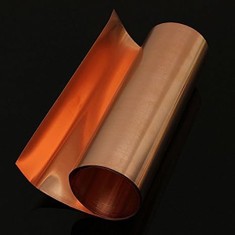 EsportsMJJ 99.9% Pure Copper Metal Sheet Foil Plate 0.1 x 200 x 1000 mm