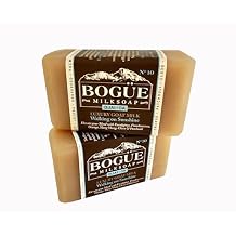 Handmade Goat Milk Soap 2 bars- BOGUE No.10 "Walking on Sunshine" Moisturizing Blend with essential oils of Eucalyptus, Orange, Clove, Frankincense, Ylang Ylang & Patchouli