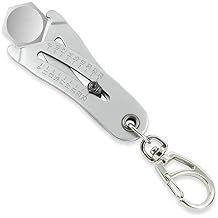 Nut and Bolt Head Sizer Gauge, SAE 5/16"1" and Metric 8mm25mm Measuring Tool Dual-Sided Markings, Keychain Design for Fast Nut & Bolt Size Identification 837999