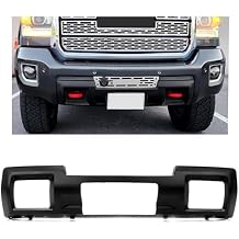KUAFU Black Front Bumper Skid Plate Panel Compatible with 2015-2019 GMC Sierra 2500/3500 HD 4 Door Replace for Part Number 23178964 23178780 GM1053104C