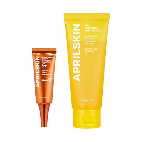 APRILSKIN Calendula Peel Off Mask & Carrotene Clearing Solution