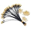 TUOLNK 5pcs 6" IPX/UFL to SMA Extension Cord Antenna WiFi Pigtail Cable for SMA Female to IPX Mini PCI RF Adapter Cable 1.13mm IPX to SMA Female RF Pigtail WiFi Antenna Extension Cable