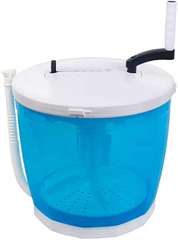 Portable Manual Non-Electric Washing Machine and Clothes Spin Dryer, Crank handle Counter Top Washer/Dryer for Camping, RV's,Apartments