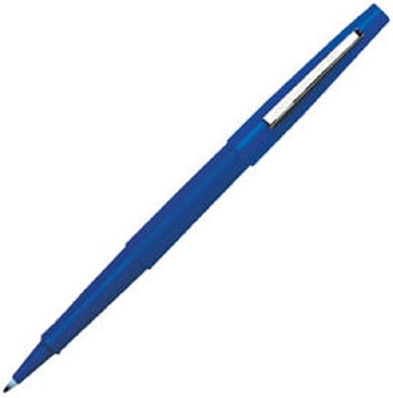 Paper Mate Flair Felt Tip Pens, Medium Point (0.7mm), Blue, 12 Count - Teacher Supplies, Arts & Crafts, Back to School