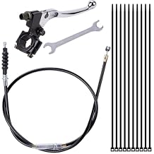 7/8'' Handlebar Left Clutch Lever and 39" Clutch Cable with Adjuster Compatible with 50cc 70cc 90cc 110 cc 125cc SSR Apollo Dirt Pit Bikes (Silvery)