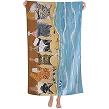 COMFAR Dinosaur Beach Towels for Boys Kids Beach Towels Bulk Toddler for Travel Pool Personalized Microfiber Oversized Quick Dry Pool Towel 30"x 60"