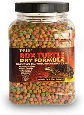 T-Rex Box Turtle Food Dry Formula Reptile Diet with Added Vitamins & Minerals, Easy-to-Moisten Turtle Food, 10 lb