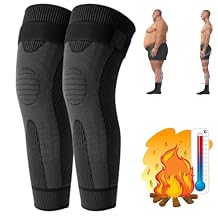 Radiofrequency Herbal Thermal Knee Support,Mugwort Tourmaline Acupressure Self-Heating Shaping Knee Sleeves Pads (Black,S)