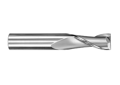SGS 35277 52 2 Flute High Shear General Purpose End Mill, Uncoated, 18 Cutting Diameter, 716 Cutting Length, 18 Shank Diameter, 1-12 Length