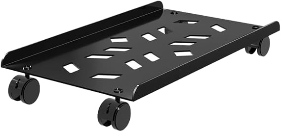 Adjustable Mobile CPU Stand Ventilated Computer Tower Stand PC Tower Stand
