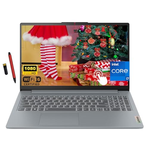 Lenovo IdeaPad Slim 3i 15.6 FHD Touchscreen Laptop, 13th Gen Intel 10-Core i7-1355U, 16GB LPDDR5 RAM, 1TB SSD, Intel Iris Xe Graphics, Backlit Keyboard, Wi-Fi 6, Win 11, Artic Grey, EAT 16GB USB Pen