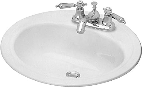 Briggs Round Lavatory, White (3002-130)