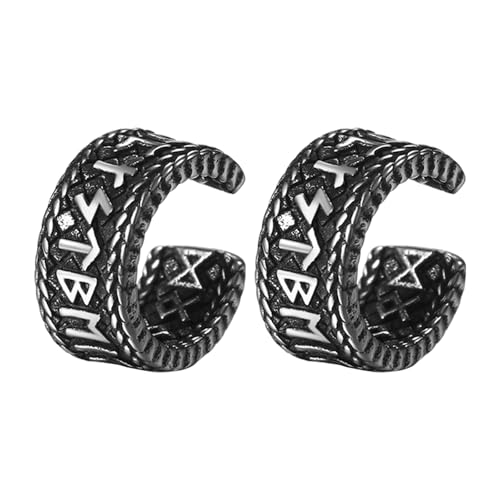 OIDEA Snake Ear Cuff Earrings: Silver Gothic Clip On Cartilage Earring Stainless Steel Fake Earrings No Piercing Hoop Huggie Earrings Jewelry Gifts for Women and Men