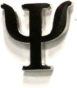 Silver Psi Symbol Pin Psychology pin