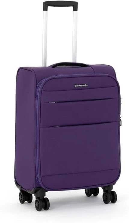 Pierre Cardin Ultra Light Hafif Lüx Kumaş Kabin Boy Valiz Mor 04PC4200
