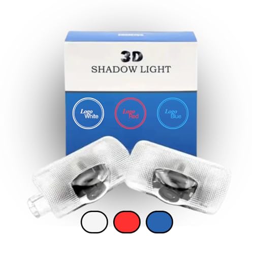 LED Car Door Light White Logo Projector Welcome Courtesy Light Compatible with LS ES is LX RX GS GX RC UX TX Accessories for Lexus