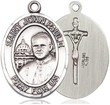 Extel Large Oval Pewter St. John Paul II Medal, Made in USA