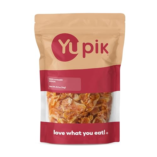 Yupik Dried Infused Fancy Mandarin Orange Segments, 2.2 lb 35.2 oz, Dried Fruit, Snack On the Go, Tangy & Chewy Snacks, Tangerine Wedges, Fruity Topping & Inclusion