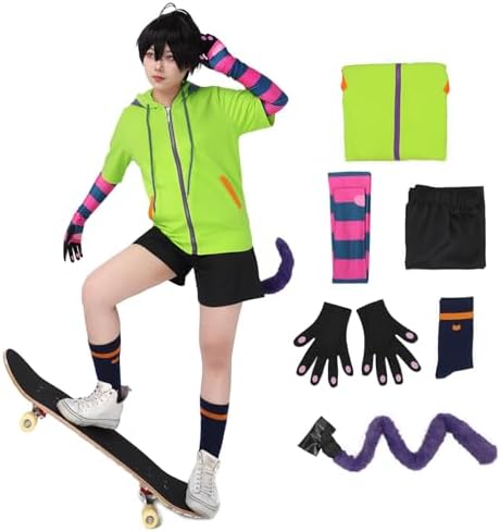 C-ZOFEK US Size Womens Cosplay Costume Outfit Hoodie Sweatshirt With Tail