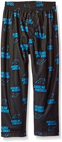 NFL Toddler Panthers Sleepwear All Over Print Pant, 2T, Black