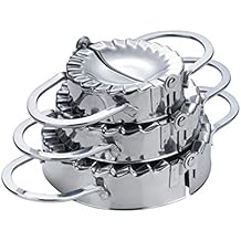 Ravioli Maker Set, FantasyDay 3 Pack Stainless Steel Pierogi Dumpling Maker Wrapper Pastry Dough Press Pie Empanada Press Mould Pastry Crimpers, Pelmeni Dumplings - Home Cooking Kitchen Accessories