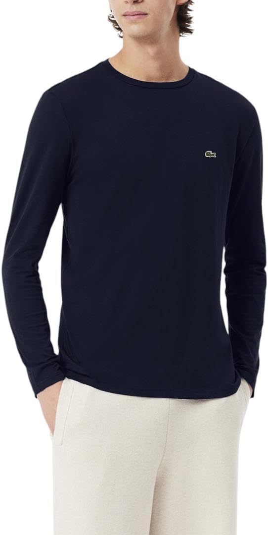 Lacoste Men's Long Sleeved Cotton Pima T-Shirt