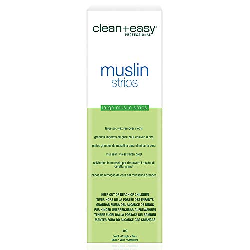 Clean  Easy Muslin Waxing Strips Large Leg 100 Count