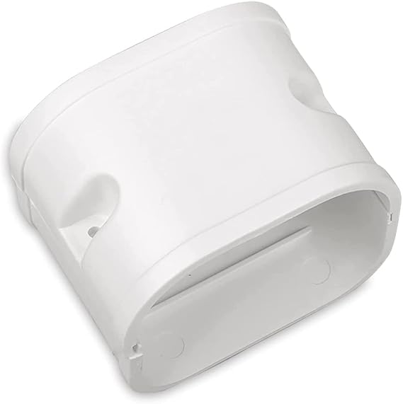 4" Coupler Connector, Decorative PVC Mini Split Line Set Cover Kit | Upgrade PVC UV-proof Weather Protection Minisplit Lineset Cover Coupler for Mini Split, Central AC, HAVC, Heat Pumps, White