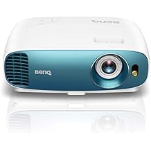 BenQ TK800 True 4K UHD HDR Home Entertainment Projector, DLP, 3000 Lumens, HMDI, Football Mode - White/Blue
