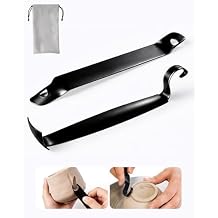 Pottery Trimming Tool Set - Pre-Sharpened Double Ended Clay Trimming Tool & Texture,Scraper with Carry Bag, Electroplated Carbon Steel Pottery Tools for Wheel Throwing,Pottery Supplies