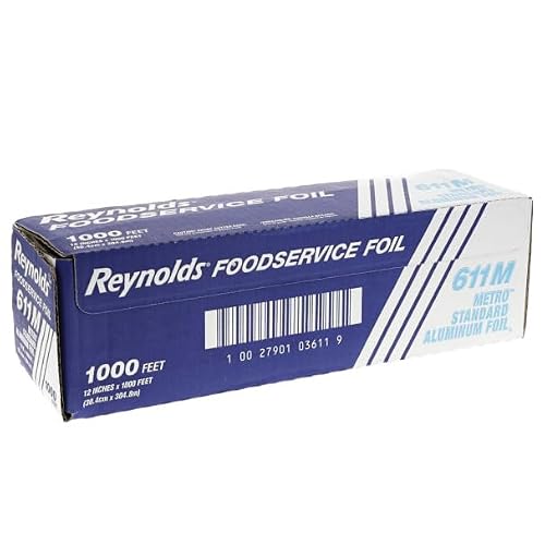 Reynolds Wrap Metro Aluminum Foil Roll, Standard Gauge, 12 X 1,000 Ft, Silver