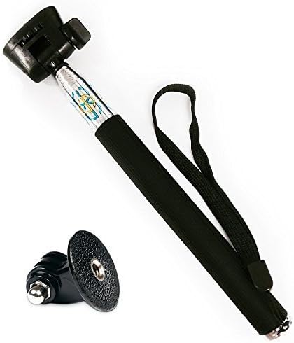 SSE 27" Extendable Handheld Monopod Selfie Stick Pole with Tripod Mount Adapter for GoPro Hero 3/4/5/6/7/8/9/10/11/12/13/14 Lightweight, Durable & Adjustable for Travel, Sports & Vlogging