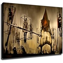 Silent Hill Movie Poster Wall Painting Canvas Painting Wall Art Poster for Bedroom Living Room Decor Gift (24x36inch-No Framed)