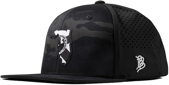 Branded Bills Florida Vintage PVC Flat Performance Hat for Men | Golf Running Baseball Cap
