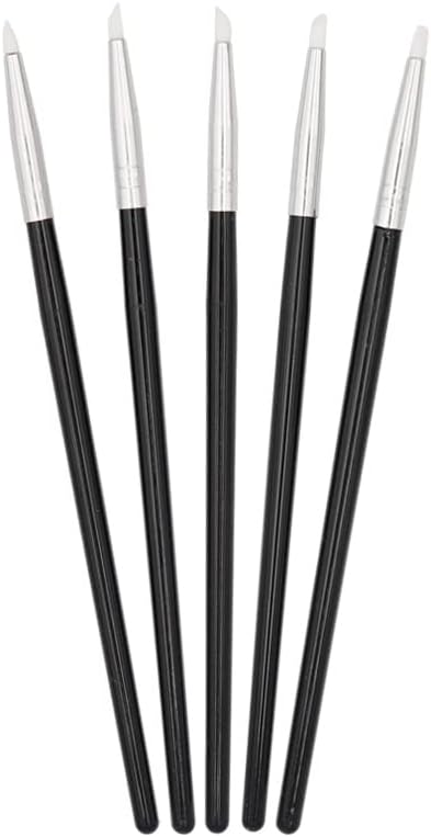 5pcs Dental Resin Brush Pens Dental Shaping Silicone Tooth Tool for Adhesive Composite Dental Shaping Dentistry Laboratory Tools