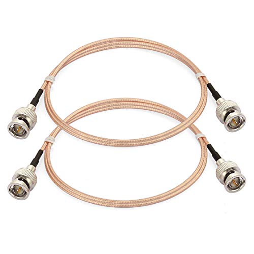 Bingfu SDI Cable 3G HD SDI Vedio BNC to BNC Cable RG179 75 Ohm Coaxial SDI Cable 1m 3 feet 2-Pack for 4K 1080P 3G HD SDI Camera Monitor Vedio Recorder SDI to HDMI Converter Splitter Security Camera