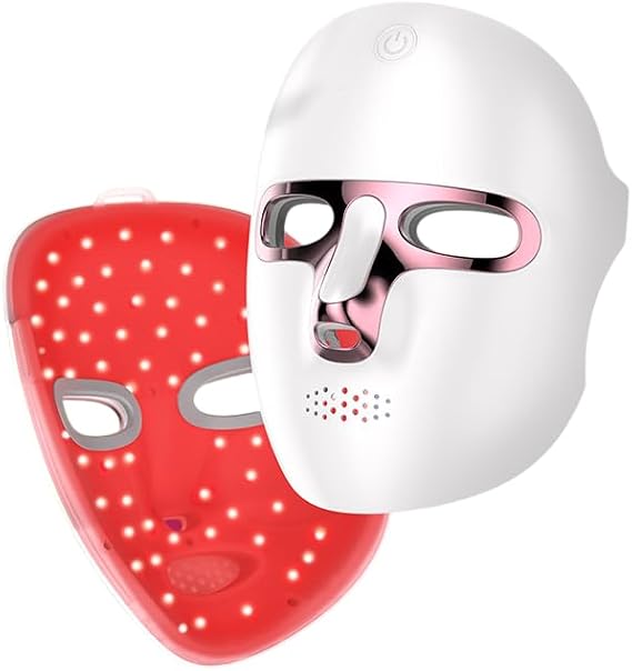 LED Facial Beauty Mask, Light Beauty Mask, For Home Use, 7 Colors LED, Silicone, Facial Beauty Device, Skin Care, Face Care, Non-Medical Use