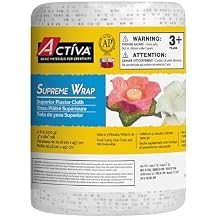 ACTIVA Supreme Wrap The Premium Plaster Cloth for Art and Craft Modeling, Casting and Sculpture - 4" x 15' 1 Roll