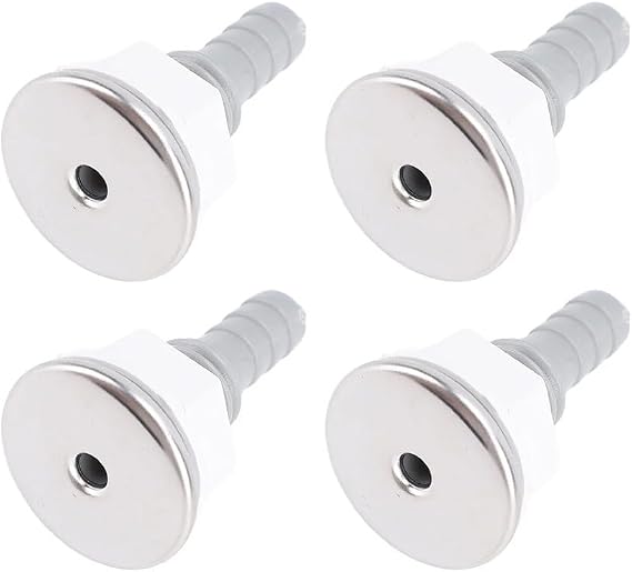 4PCS BathTUBs Bubble Jet Nozzle, PVC Straight Spa Air Jet Replacement, for Hot TUBs Pool Massage Accessories, Spa Bubble Jet Fitting