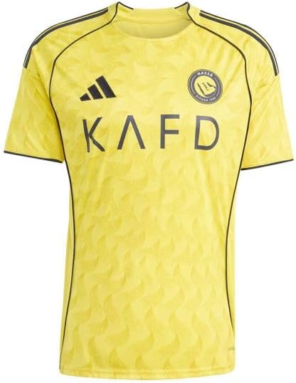 adidas Al NASSR FC Home Men's Ronaldo #7 Soccer Jersey 25/26 (US, Alpha, Medium, Regular, Regular)