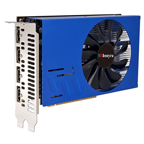 GTX 1050 Ti 4GB 4HDMI Graphics Card 128-Bit Quad Monitor Video Card GDDR5 for Mulitple Displays, Projection or Video Wall