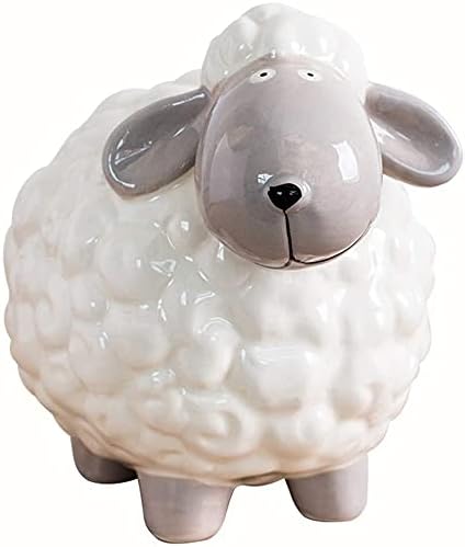 Piggy Bank Girls European Piggy Bank Creative Sheep Modeling Ceramic Money Boxes Large Coin Bank Box Decorative Creative Gift Piggy Banks Furniture Games