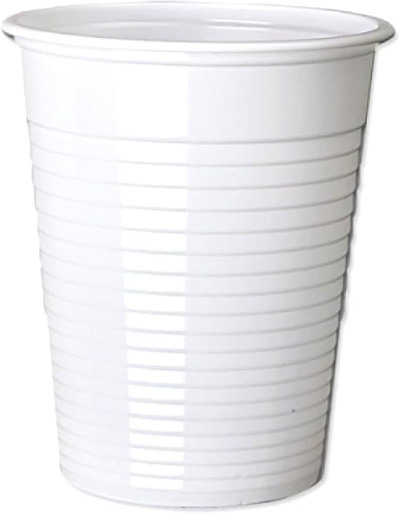 1000 x 7oz White Plastic Cups Vending Style Water Coolers Cold Drink Party Office School Home Catering Buffet Outdoor Indoor