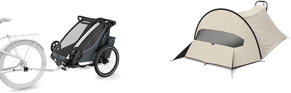 Thule Chariot Cross 2 Single Multisport with Wind & Sun Tarp UPF50 Protection Bundle