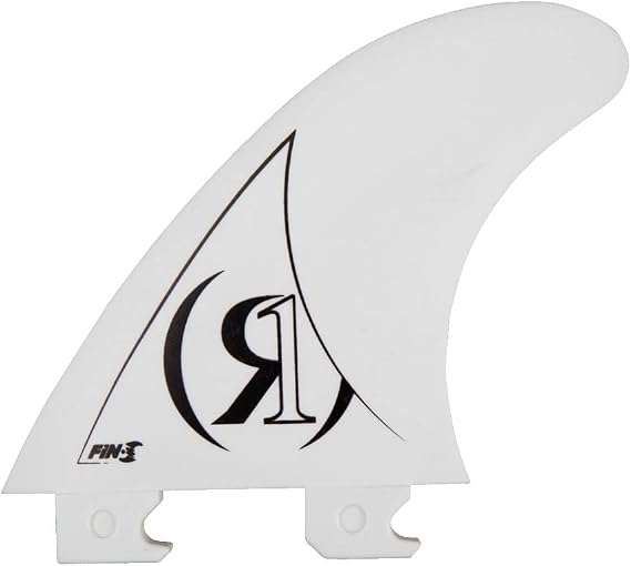 Ronix Fin-S 2.0 Tool-Less Center Surf Fin (1 Pack), White, 4. 0 Inches