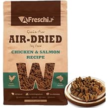 A Freschi srl Air-Dried Puppy & Adult Dog Food - Real Chicken & Salmon Recipe | Grain-Free | High-Protein for Toy, Small & Large Breeds | Ideal for Picky Eaters, 2.2 lb Bag